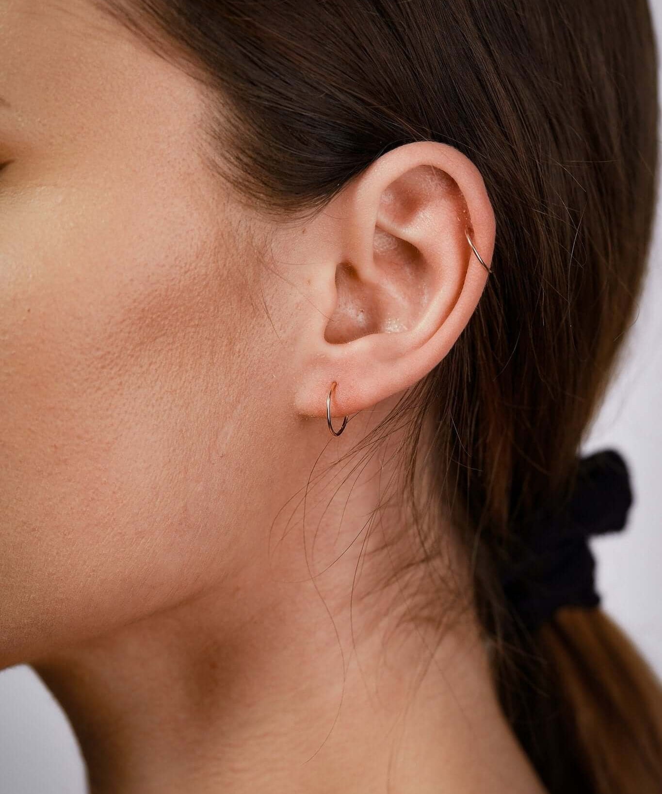 14k Rose Gold Hoop Earrings - Jewellery Hut