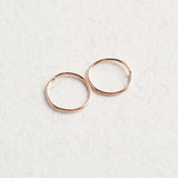14k Rose Gold Hoop Earrings - Jewellery Hut