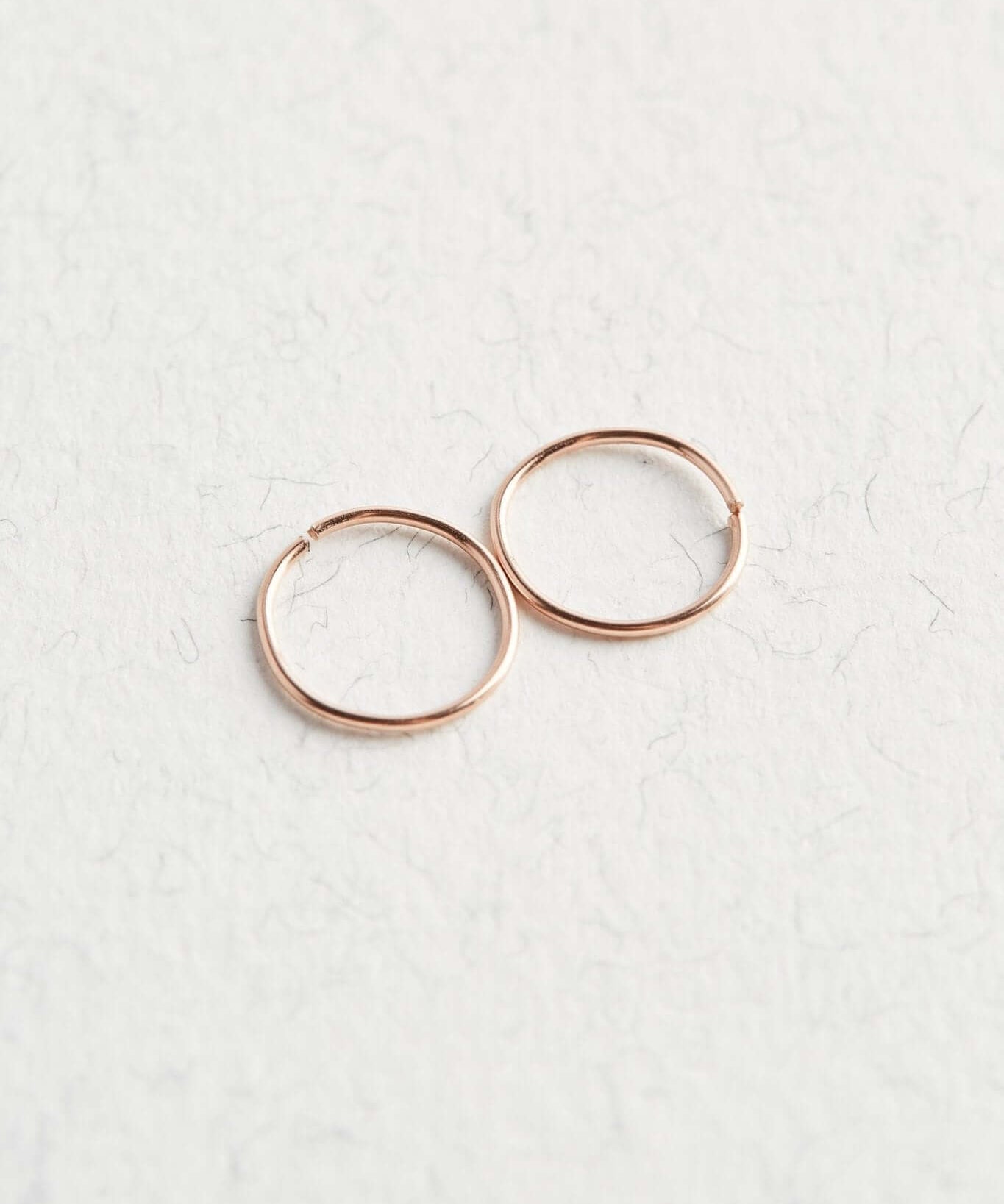 14k Rose Gold Hoop Earrings - Jewellery Hut