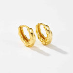 18k Gold Vermeil Chunky Twist Hoops - Jewellery Hut