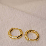 18K Gold Vermeil Huggie Hoop Earrings - Jewellery Hut