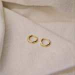 18K Gold Vermeil Huggie Hoop Earrings - Jewellery Hut