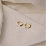 18K Gold Vermeil Huggie Hoop Earrings - Jewellery Hut