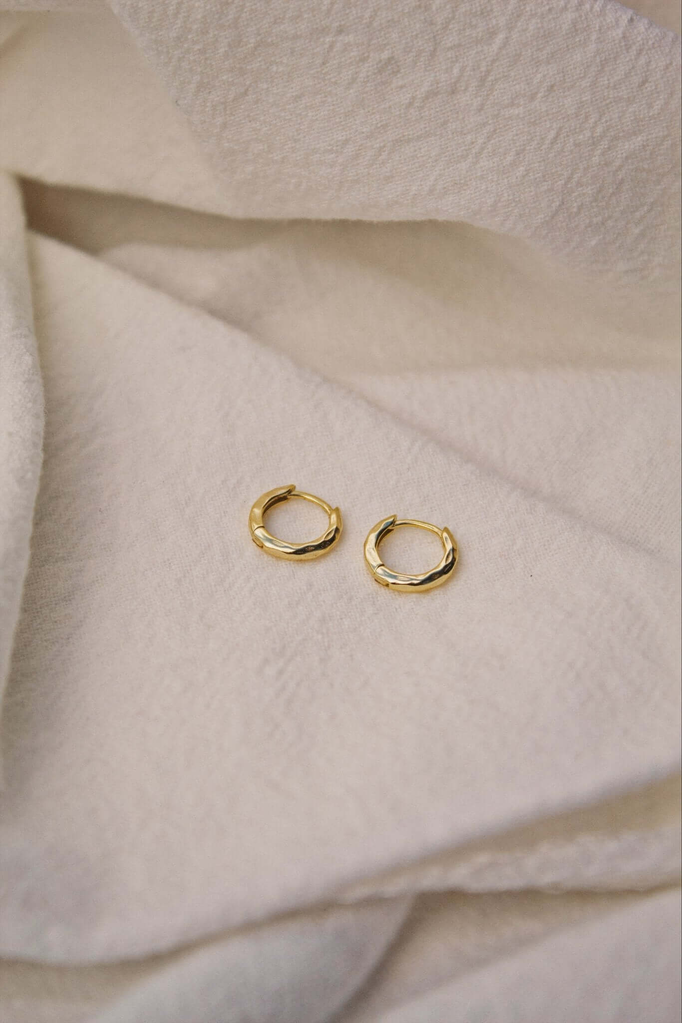 18K Gold Vermeil Huggie Hoop Earrings - Jewellery Hut