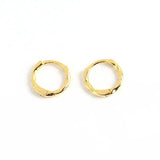 18K Gold Vermeil Huggie Hoop Earrings - Jewellery Hut