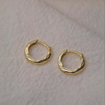 18K Gold Vermeil Huggie Hoop Earrings - Jewellery Hut