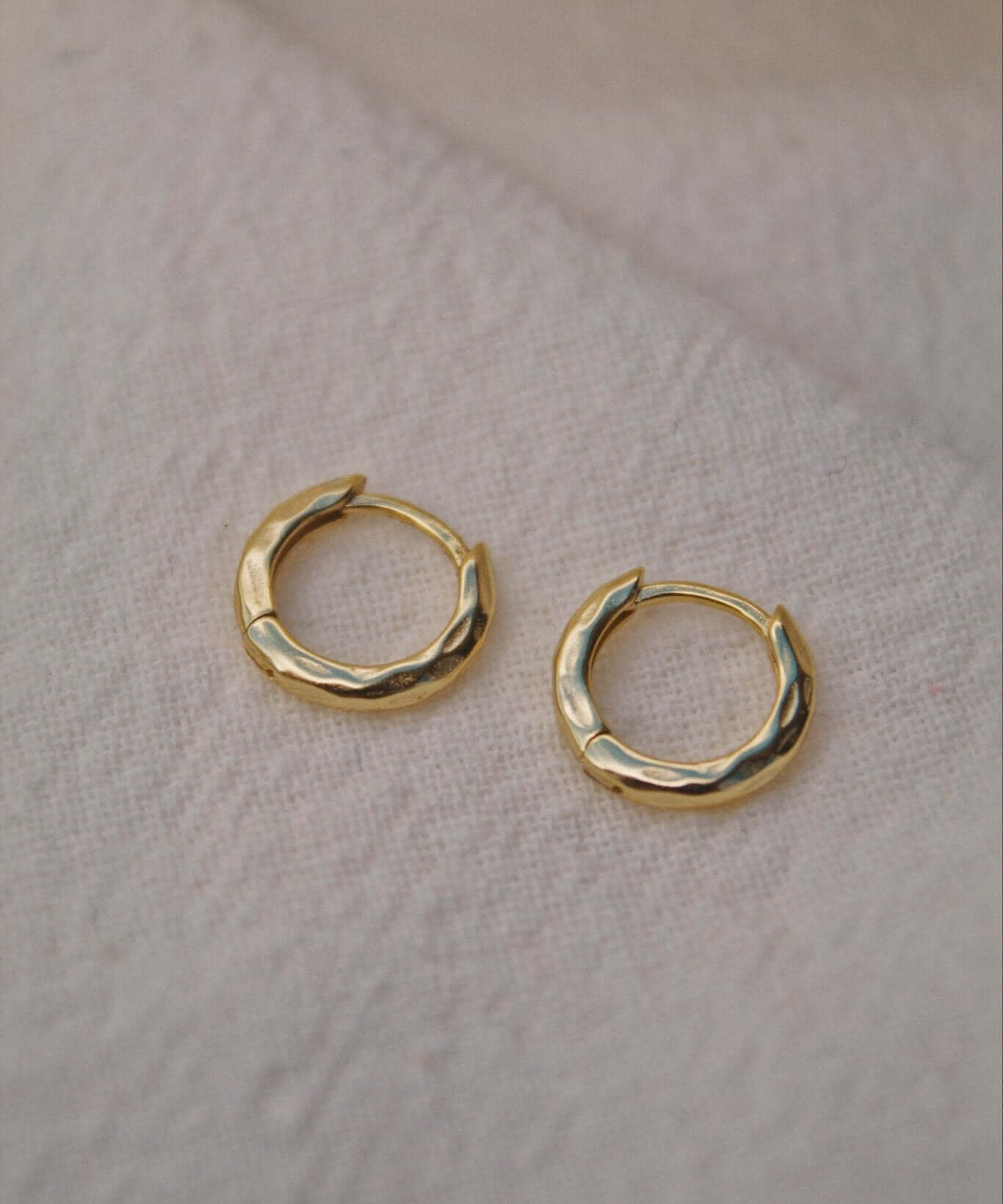 18K Gold Vermeil Huggie Hoop Earrings - Jewellery Hut