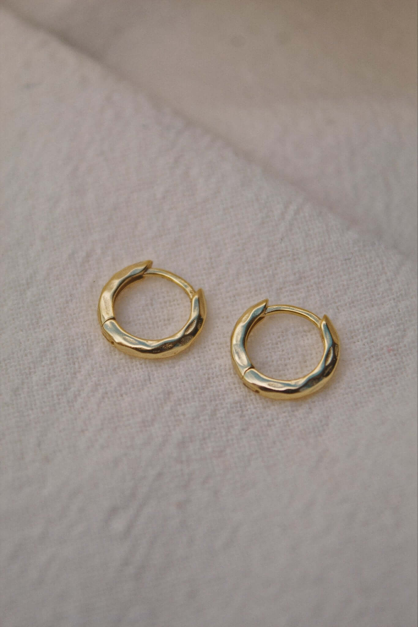 18K Gold Vermeil Huggie Hoop Earrings - Jewellery Hut