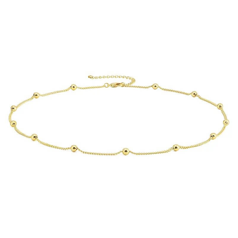 24k Gold Vermeil Satellite Necklace - Jewellery Hut