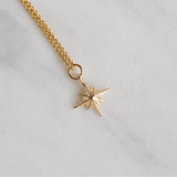 14K Gold North Star Necklace
