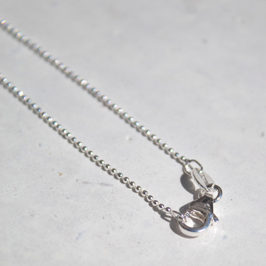 Sterling Silver Tiny Bead Chain Necklace