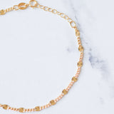 14K Gold Filled Sunburst Anklet