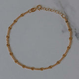 14K Gold Filled Sunburst Anklet