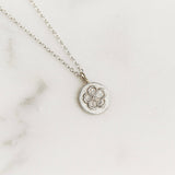 Sterling Silver Flower Necklace