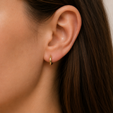 18K Gold Vermeil Huggie Hoop Earrings