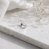 Sterling Silver Tiny Flower Cartilage Earring
