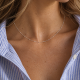 Sterling Silver Satellite Necklace