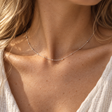Sterling Silver Satellite Necklace