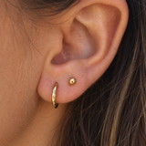 14k Yellow Gold Ball Stud Earrings