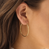 14K Gold Sleeper Hoops