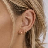 14K Gold Infinity Hoop Earrings