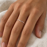 Sterling Silver Wavy Stacking Ring