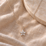 Sterling Silver Flower Necklace