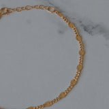 14K Gold Filled Sunburst Anklet