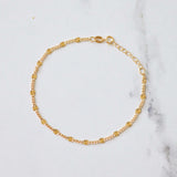 14K Gold Filled Sunburst Anklet