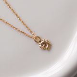 14K Gold Shell Necklace