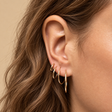14K Gold Sleeper Hoops