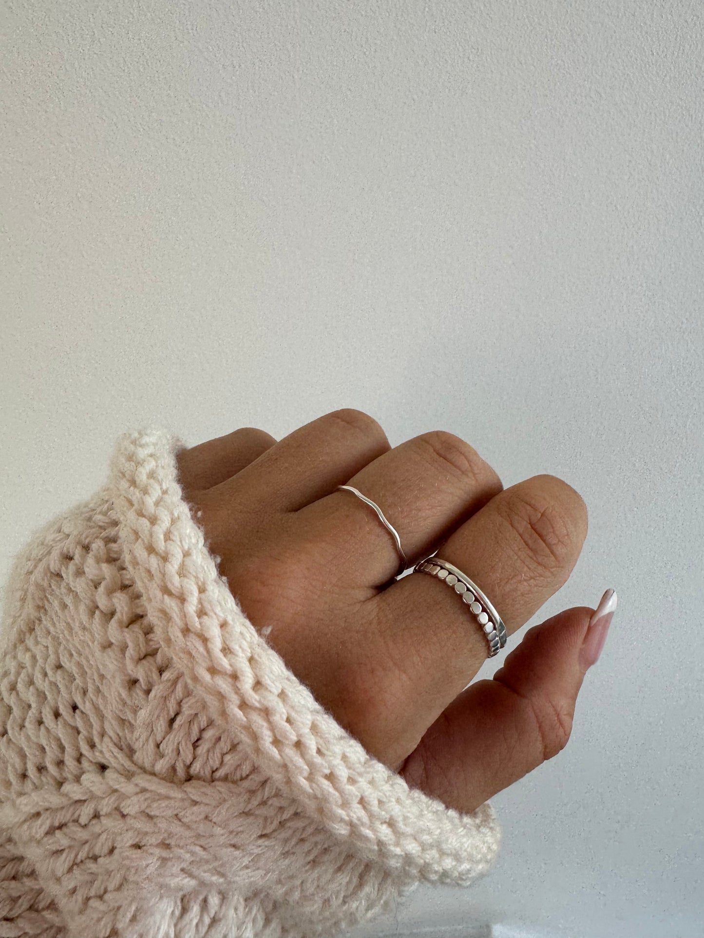 Sterling Silver Wavy Stacking Ring