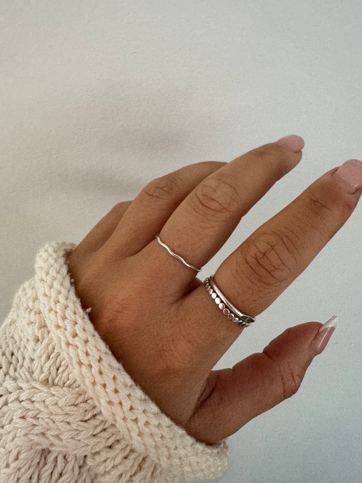 Sterling Silver Wavy Stacking Ring