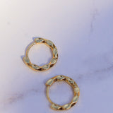 Gold Huggie Hoop Earrings