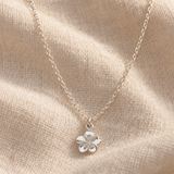 Sterling Silver Flower Pendant Necklace