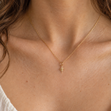 14K Gold North Star Necklace