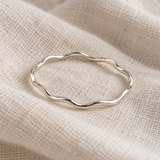 Sterling Silver Wavy Stacking Ring