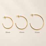 14K Gold Filled Hoop Earrings