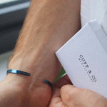 Blue Personalised Cuff Bracelet - Jewellery Hut