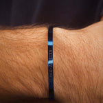 Blue Personalised Cuff Bracelet - Jewellery Hut