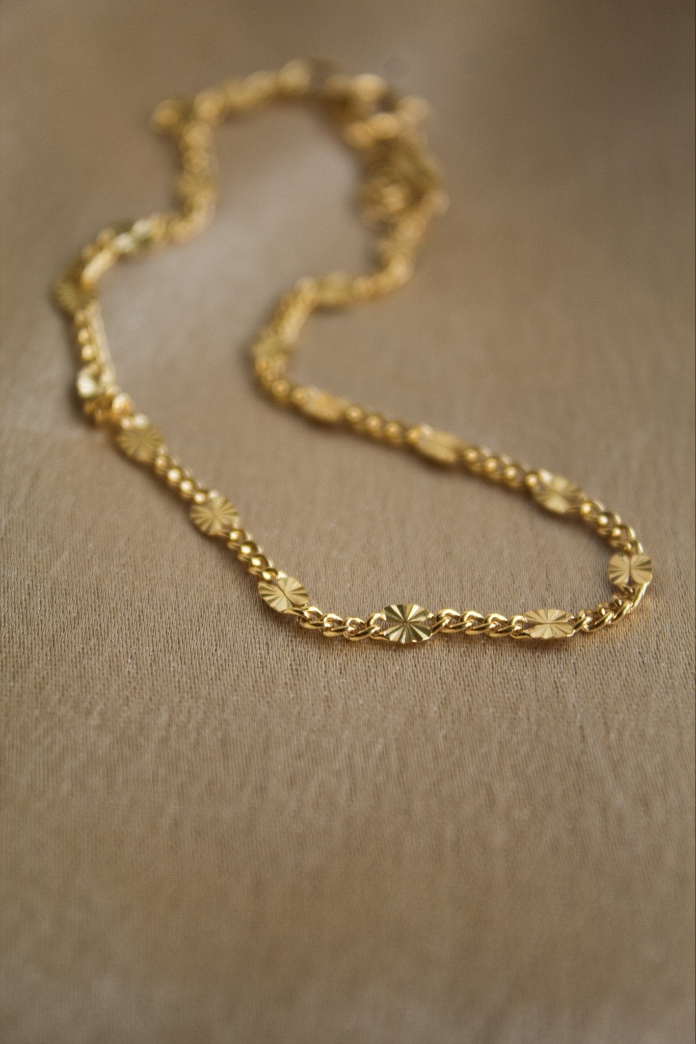 Gold Starburst Bracelet and Anklet Set - Jewellery Hut