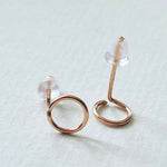 14K Rose Gold Earrings, Rose Gold Stud Earrings, Rose Gold Earrings, Gold Earrings, Minimalist Earrings, Stud Earrings, Gold Stud Earrings