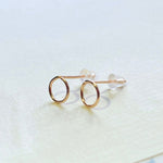 14K Rose Gold Earrings, Rose Gold Stud Earrings, Rose Gold Earrings, Gold Earrings, Minimalist Earrings, Stud Earrings, Gold Stud Earrings
