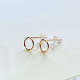 14K Rose Gold Earrings, Rose Gold Stud Earrings, Rose Gold Earrings, Gold Earrings, Minimalist Earrings, Stud Earrings, Gold Stud Earrings