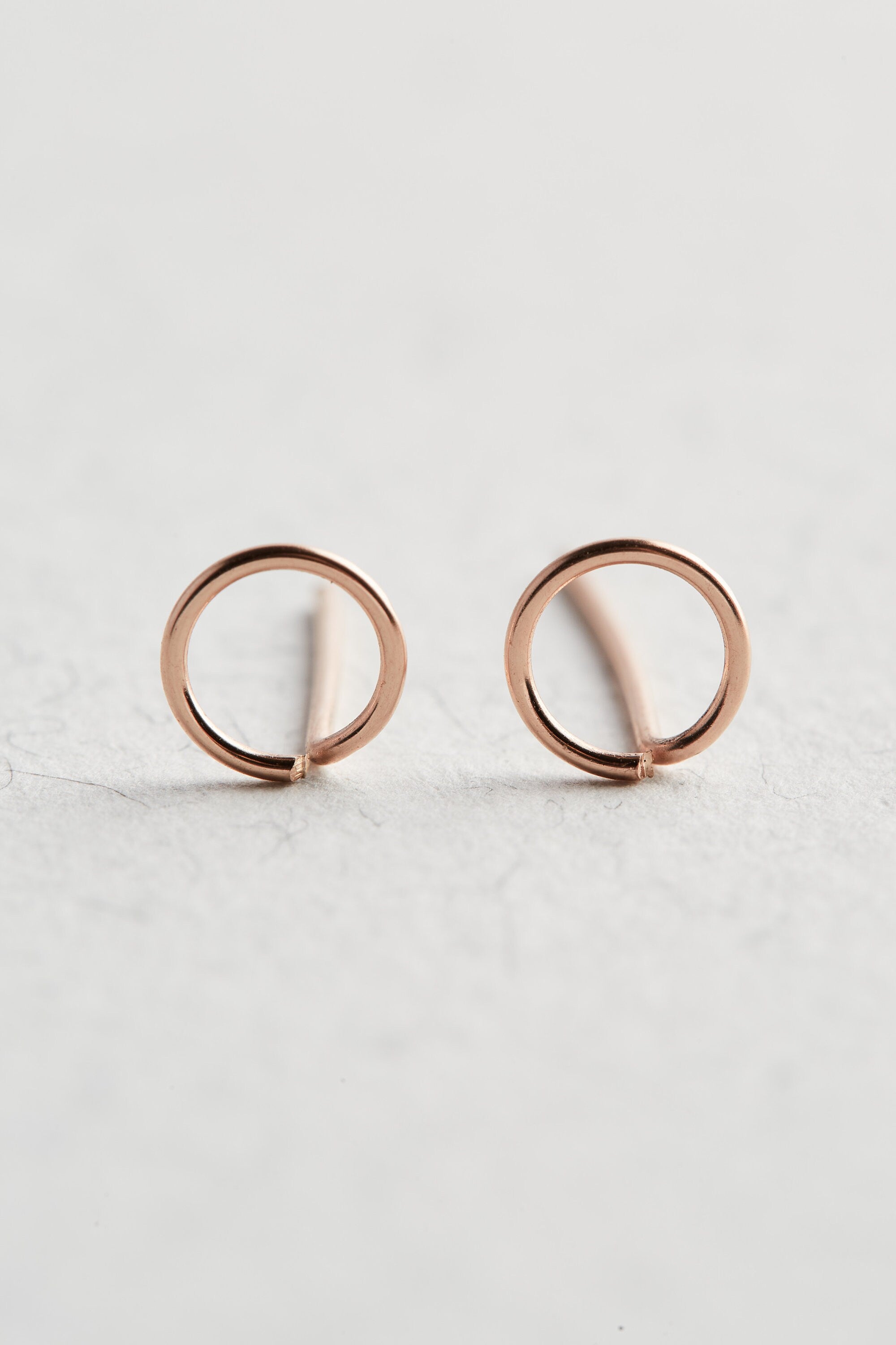 14K Rose Gold Earrings, Rose Gold Stud Earrings, Rose Gold Earrings, Gold Earrings, Minimalist Earrings, Stud Earrings, Gold Stud Earrings