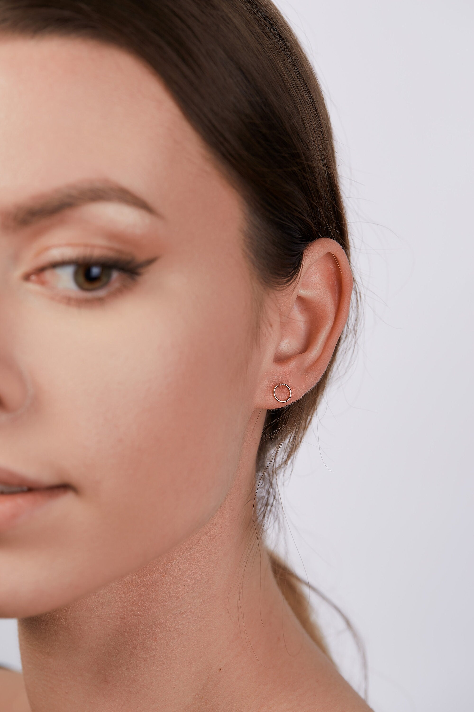 14K Rose Gold Earrings, Rose Gold Stud Earrings, Rose Gold Earrings, Gold Earrings, Minimalist Earrings, Stud Earrings, Gold Stud Earrings