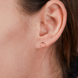 14K Rose Gold Earrings, Rose Gold Stud Earrings, Rose Gold Earrings, Gold Earrings, Minimalist Earrings, Stud Earrings, Gold Stud Earrings
