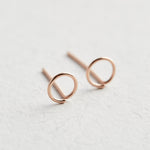 14K Rose Gold Earrings, Rose Gold Stud Earrings, Rose Gold Earrings, Gold Earrings, Minimalist Earrings, Stud Earrings, Gold Stud Earrings