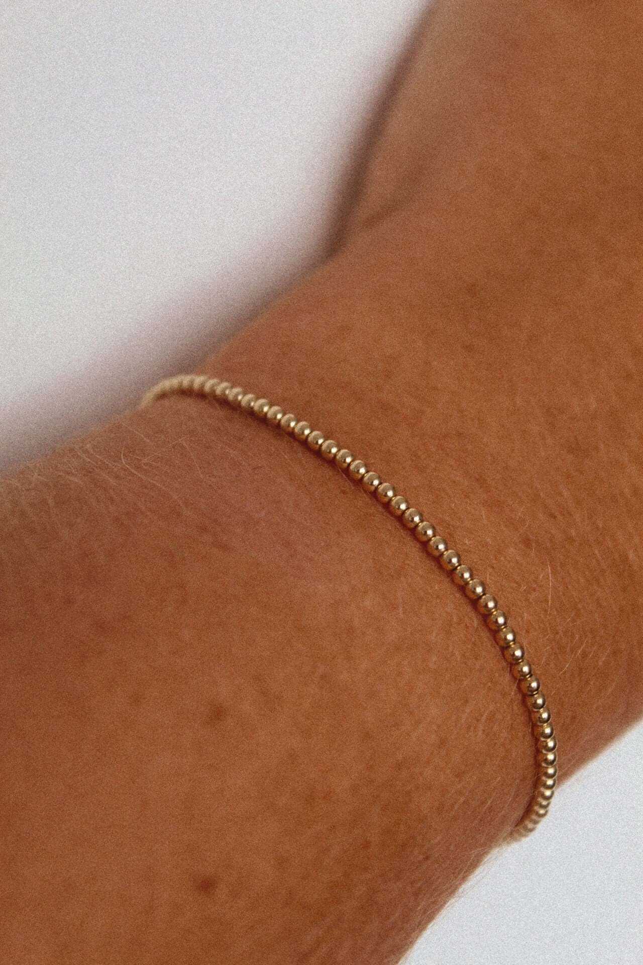 14k Gold Filled Beaded Bracelet