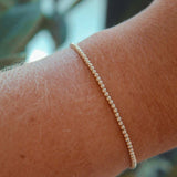 14k Gold Filled Beaded Bracelet